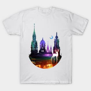 Burning Wood Castle T-Shirt